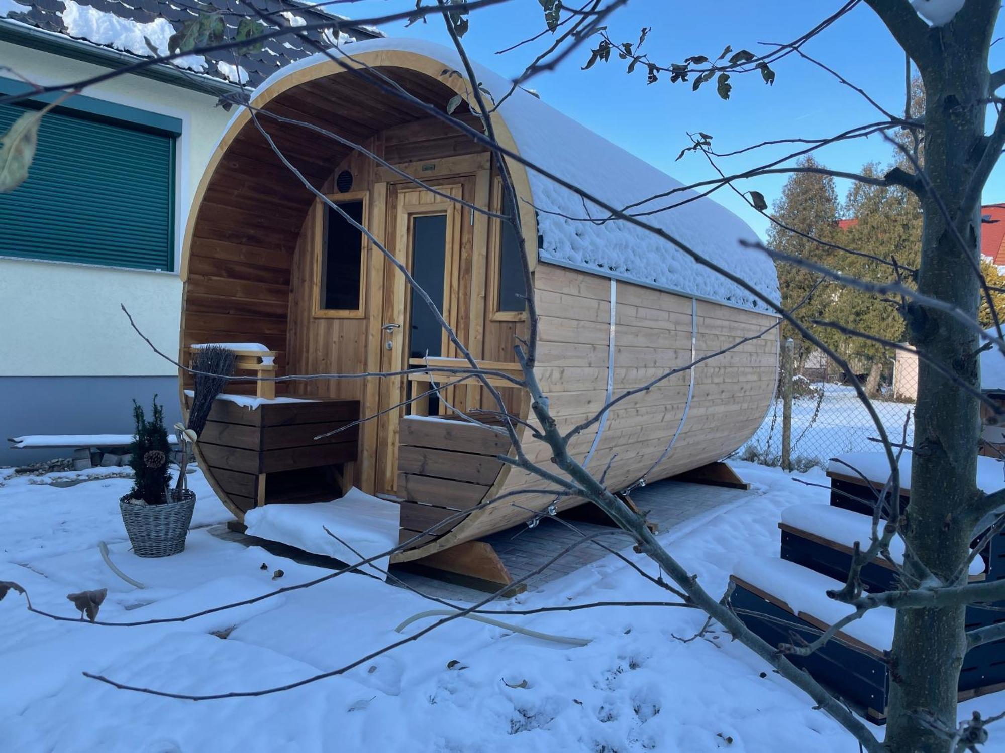 Ferienhaus Amare Mit Fasssauna, Eigener Terrasse & Kamin Bautzen Extérieur photo